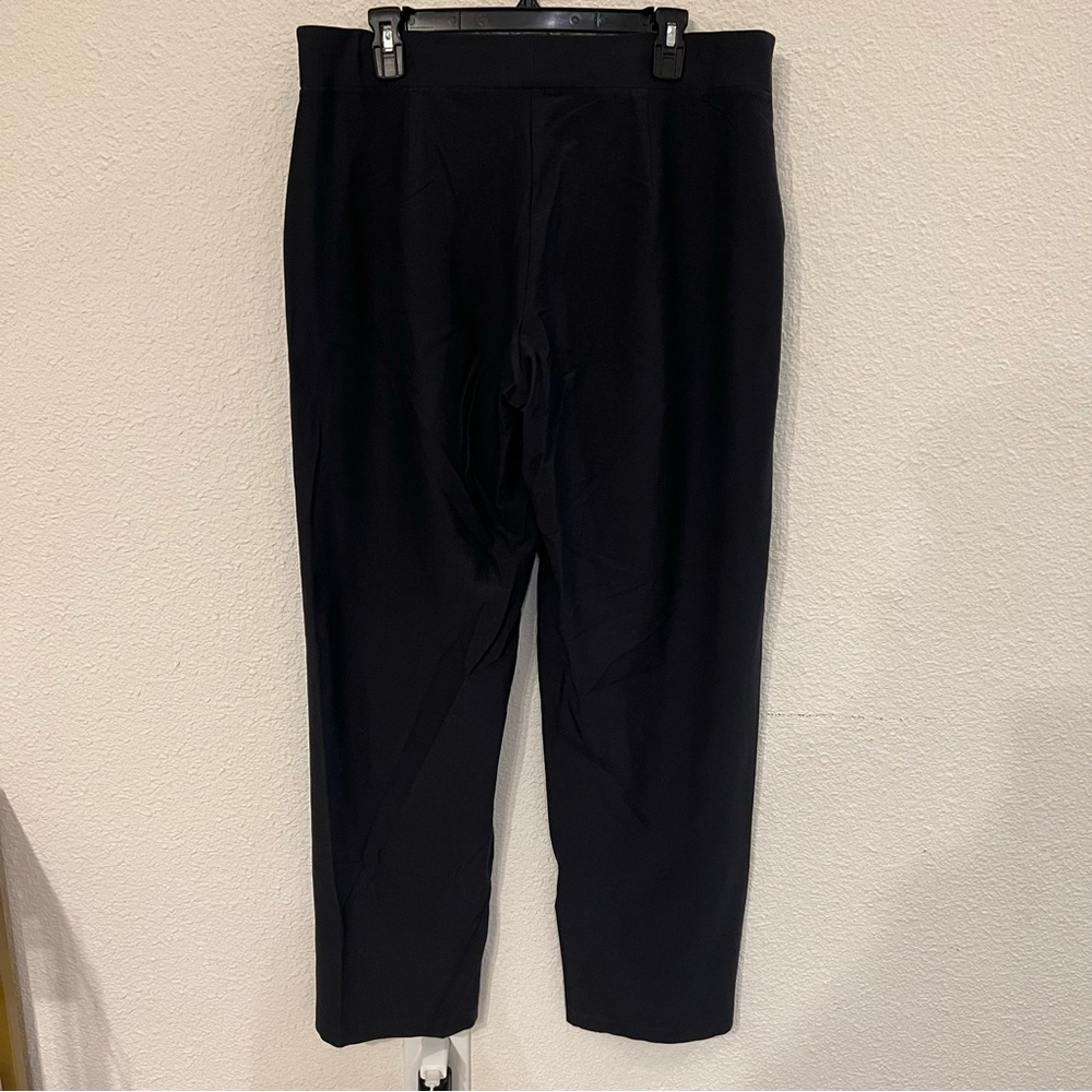 Eileen Fisher women’s large black stretch dress pants - Picture 6 of 6